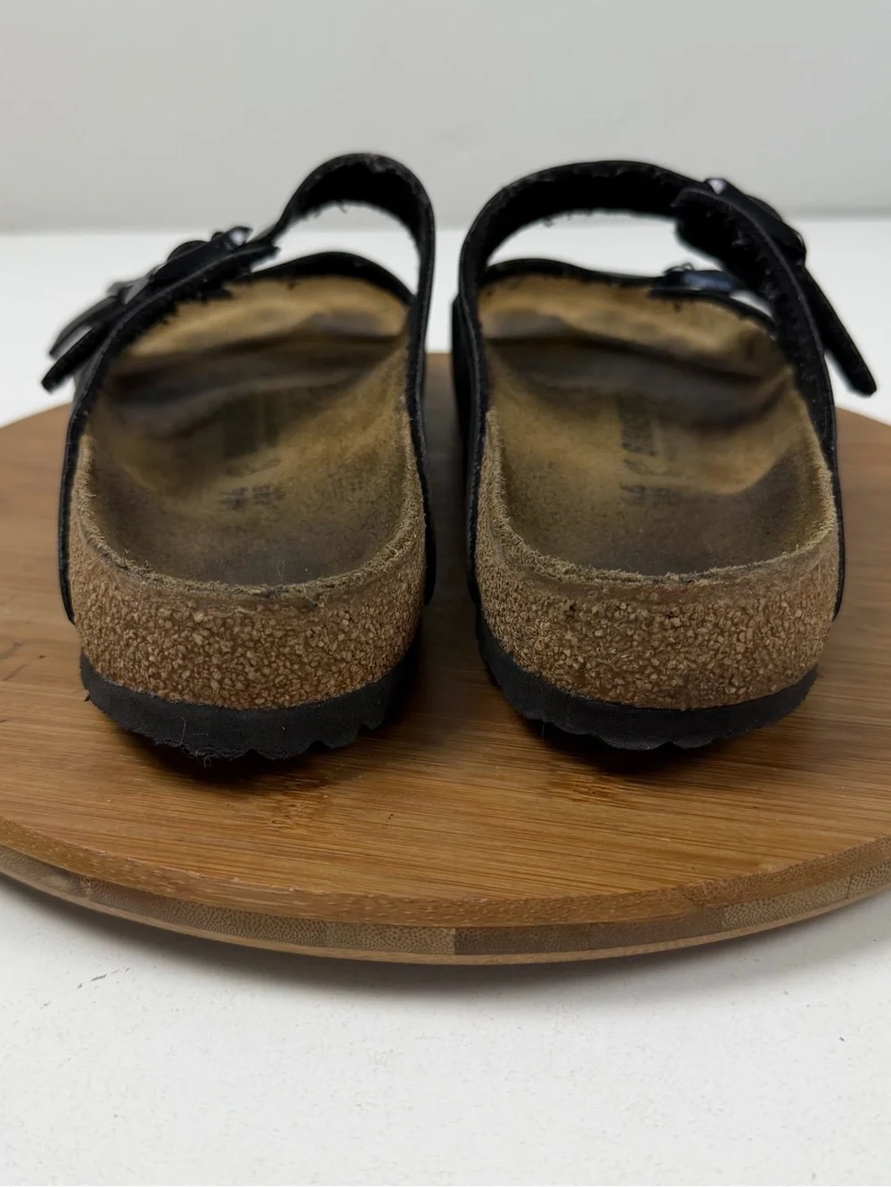 Birkenstock Arizona Soft-Bed Black leather strap Sandal